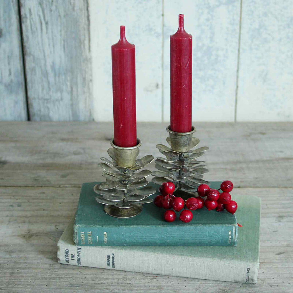 Pine Cone Dinner Candle Holder