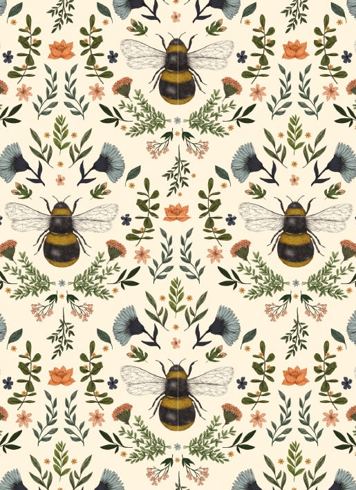 Bumblebees Greeting Card