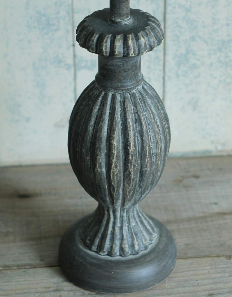 Stonewash grey table lamp base