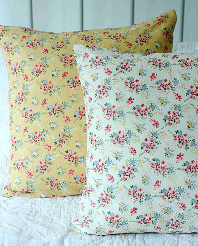 vintage cushions, floral posy