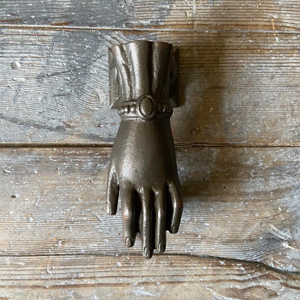 Antique Iron Door Knocker - Female Hand - Homeware Store