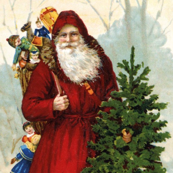 Dear Father Christmas -  traditional Christmas card pack - Vintage Christmas card