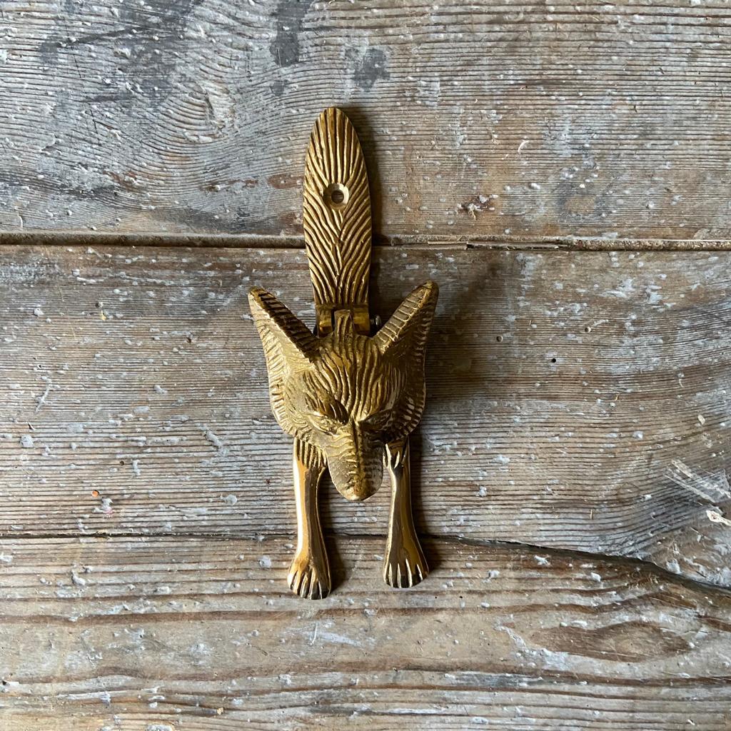 Brass Fox Door Knocker - Homeware Store