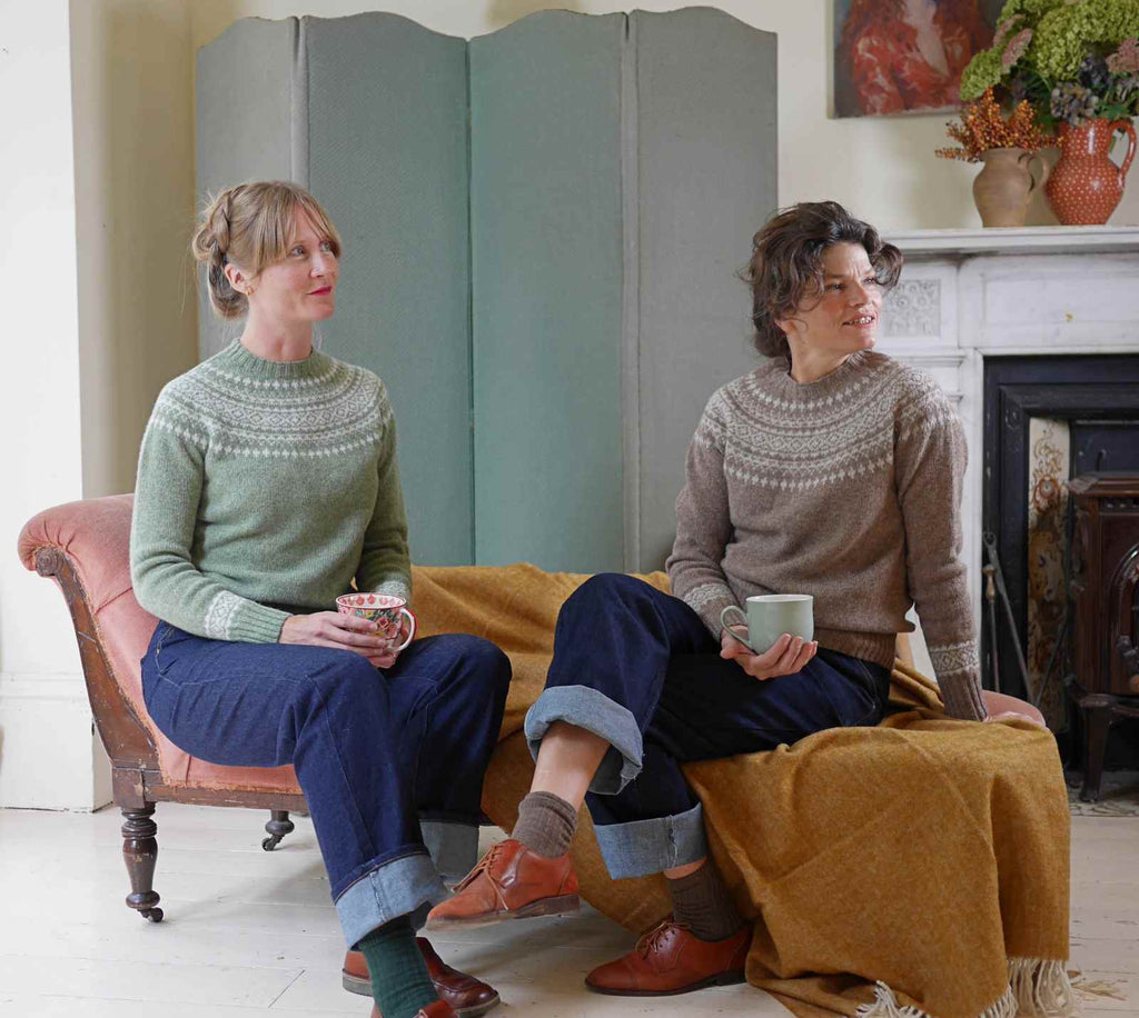 Classic Fair Isle Jumper, Moss