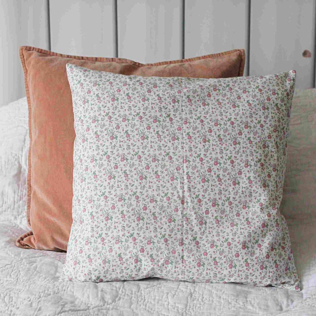 Floral Cushion - Small Pink Flowers