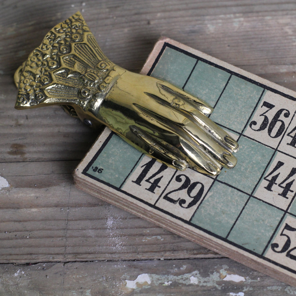 Victorian Brass Hand Paper Clip - Homeware Store