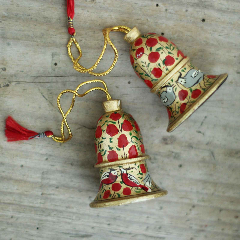 Hand Painted Christmas Bells