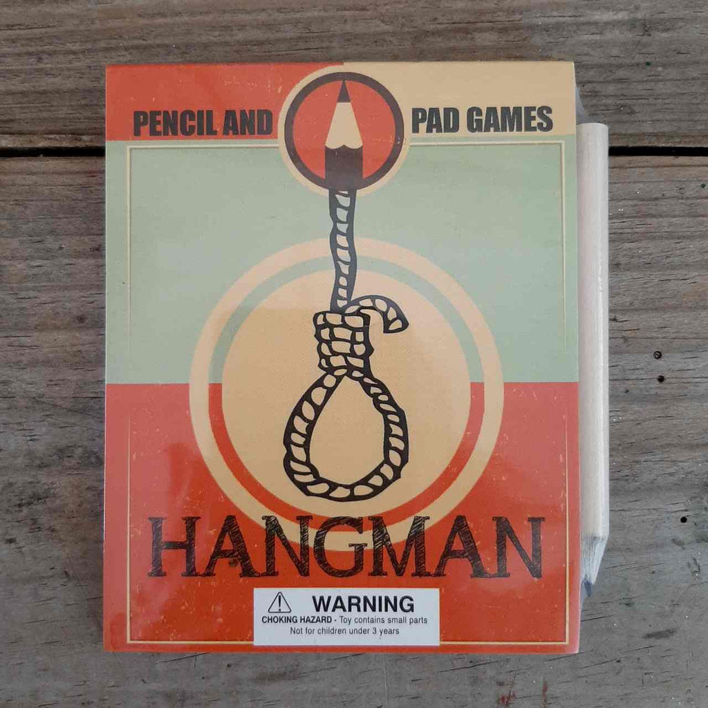 Fun Stocking filler Pencil & Pad Games - Hangman
