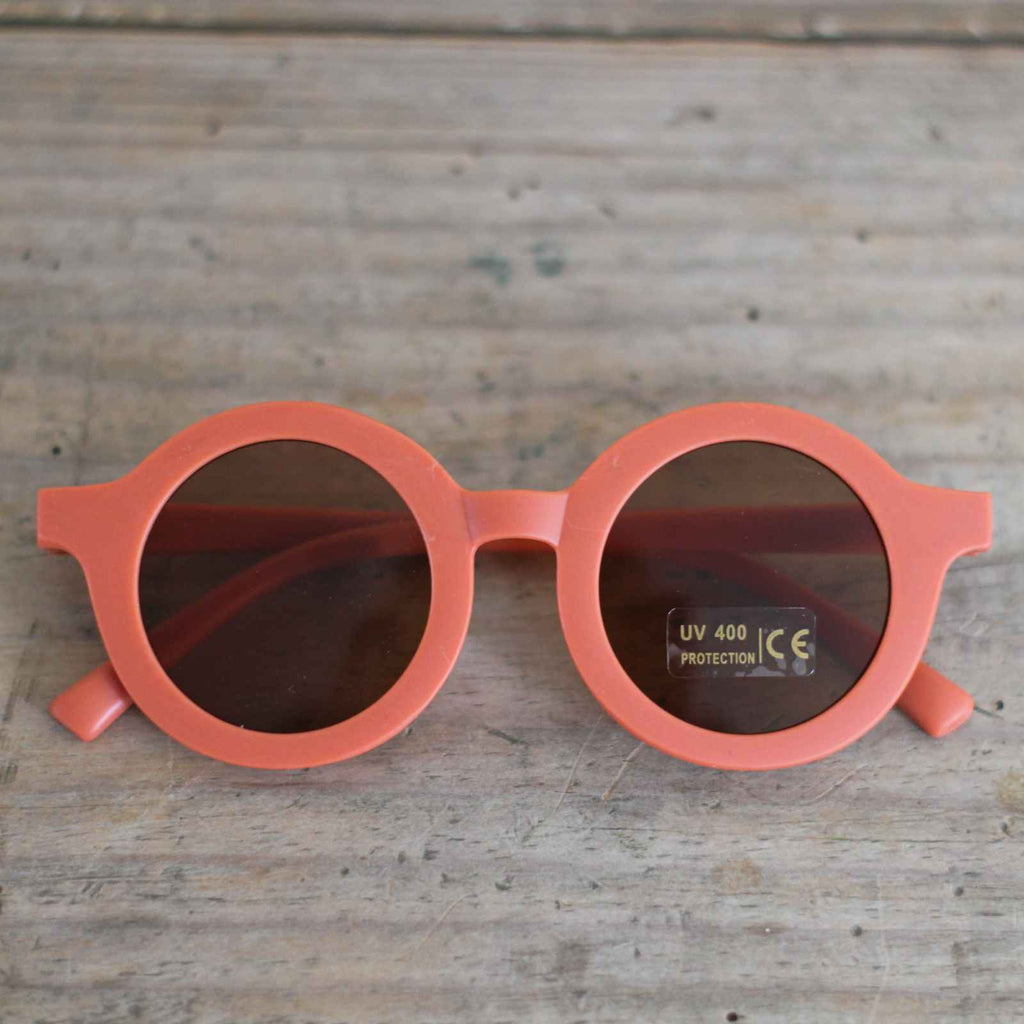 Child's Coloured Sunglasses Terracotta