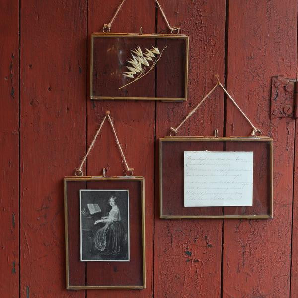 Brass Hanging Frames, 4 x 6, Landscape - Homeware Store