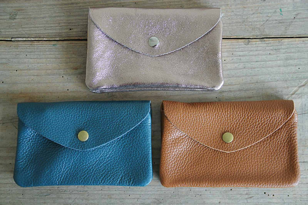 Leather purse made from 100% leather, 3 colours