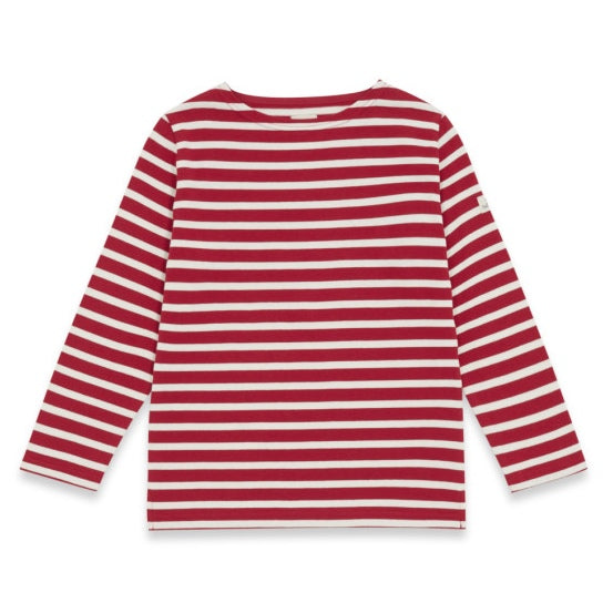 Kid's Breton Striped top, red
