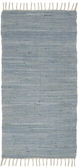 Blue cotton rug