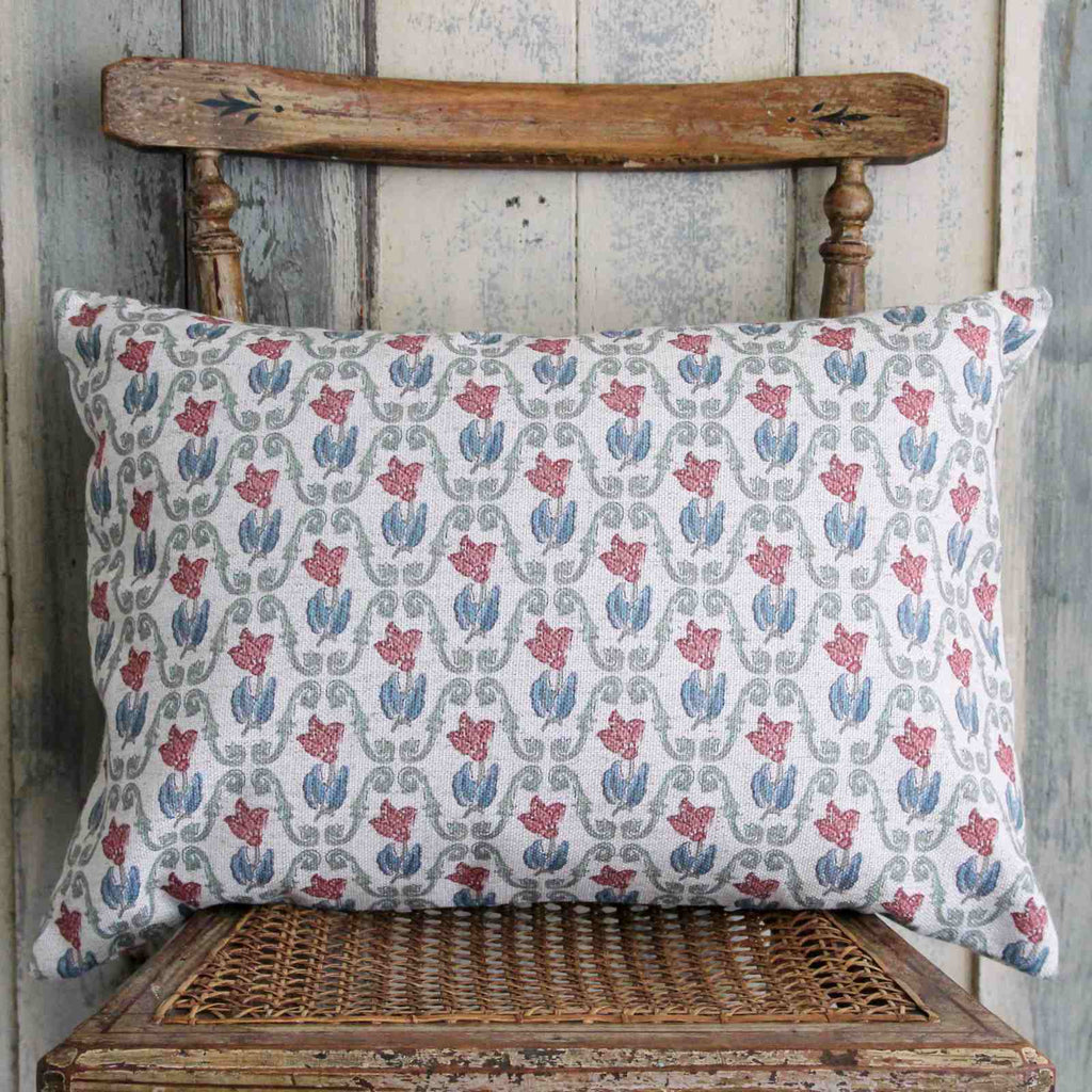 Rustic Floral Cushion - Meadow