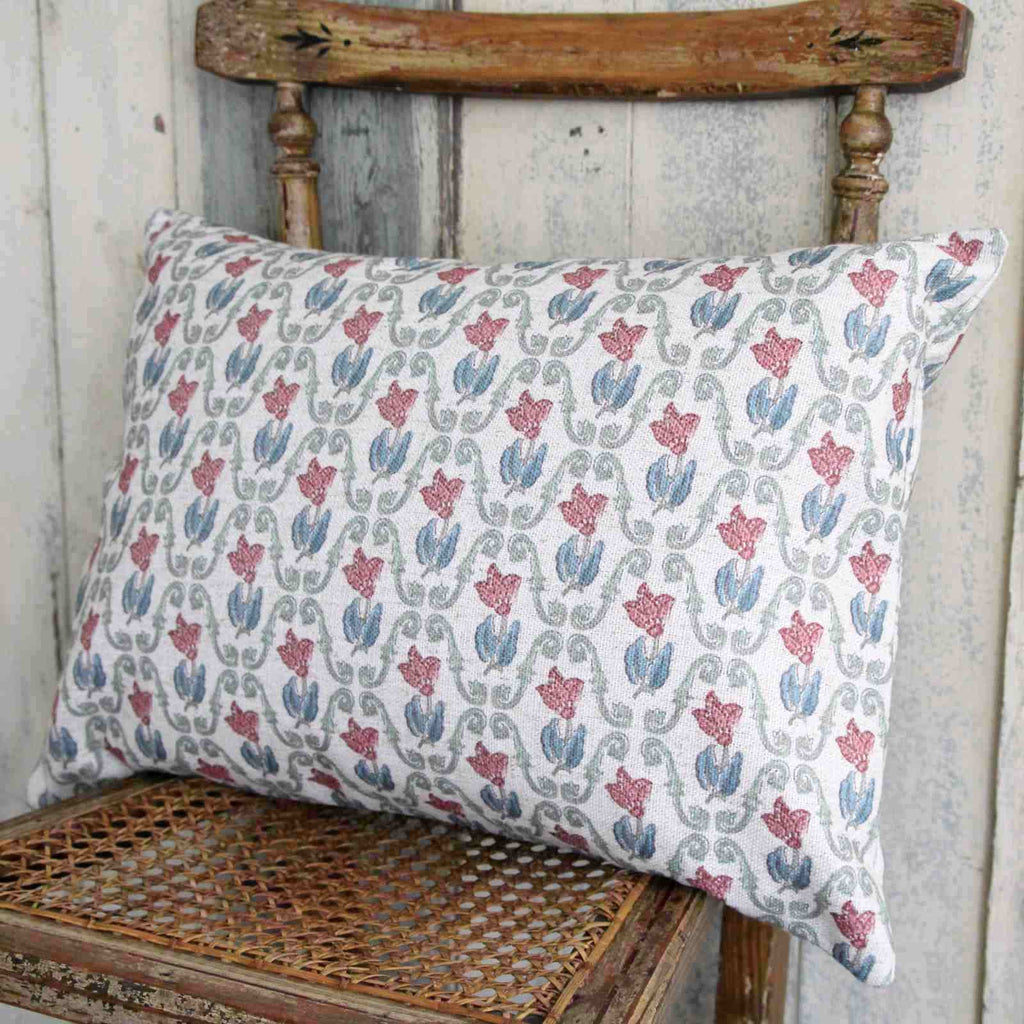 Rustic Floral Cushion - Meadow
