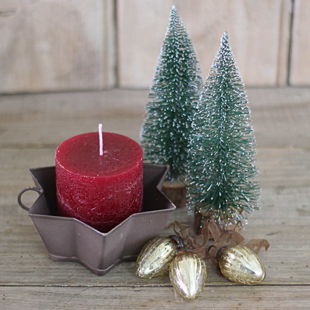vintage Christmas decoration gold mini