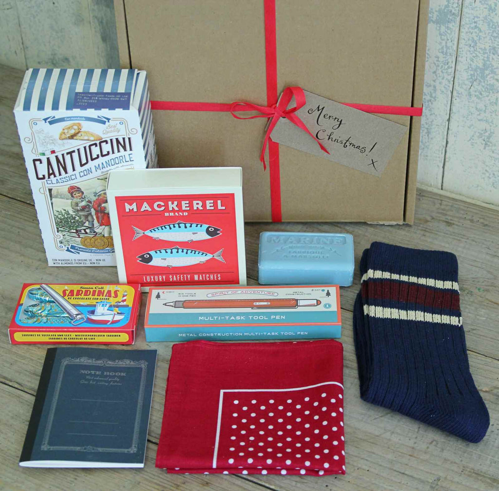 Our Christmas Gift Box - 'Stocking Fillers for Him' means that you can buy all your stocking fillers in one place!