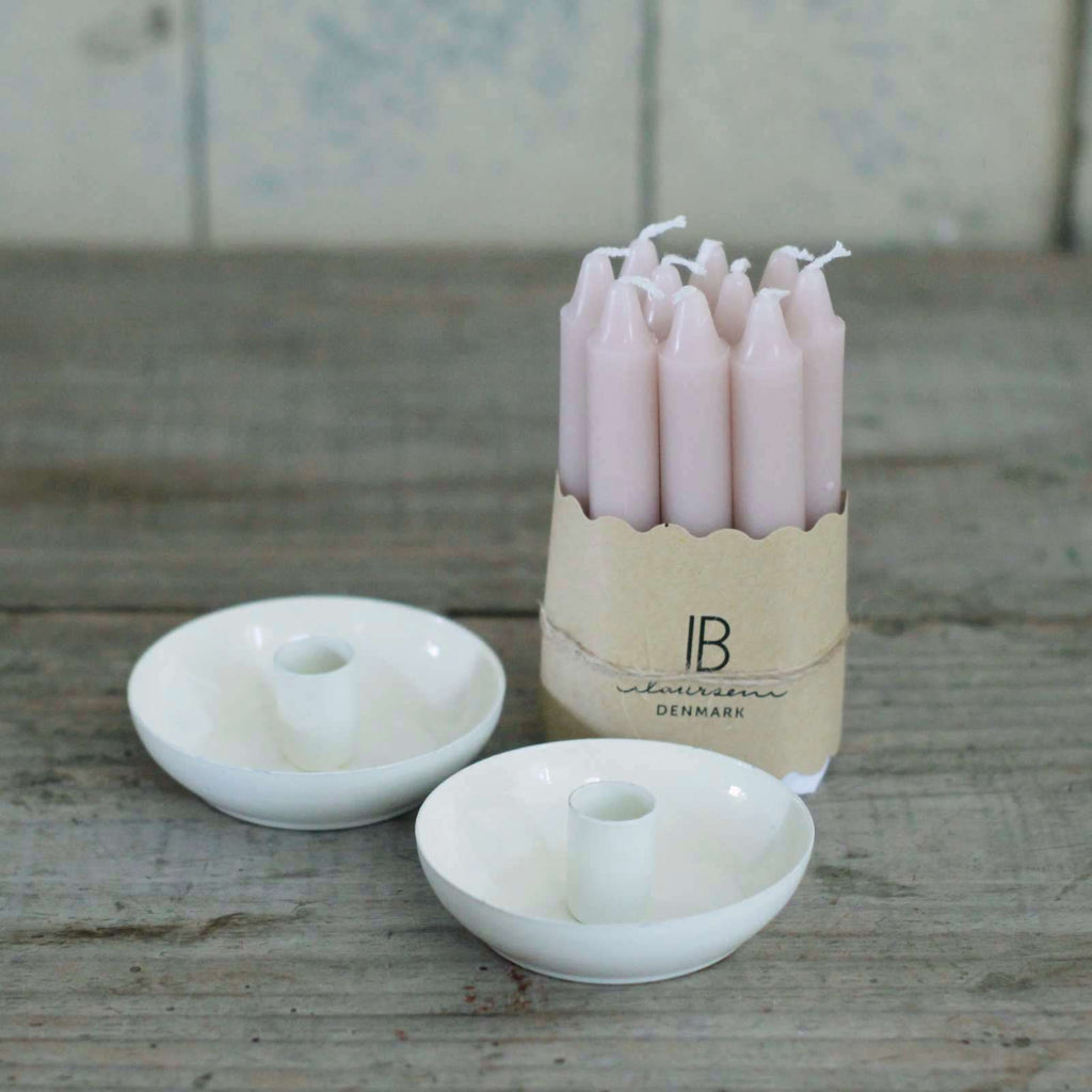Taper candle holder cream