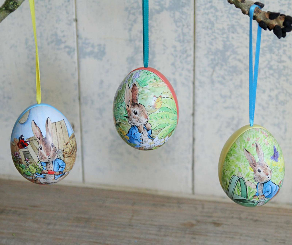 Peter Rabbit Hanging Easter Egg Tins