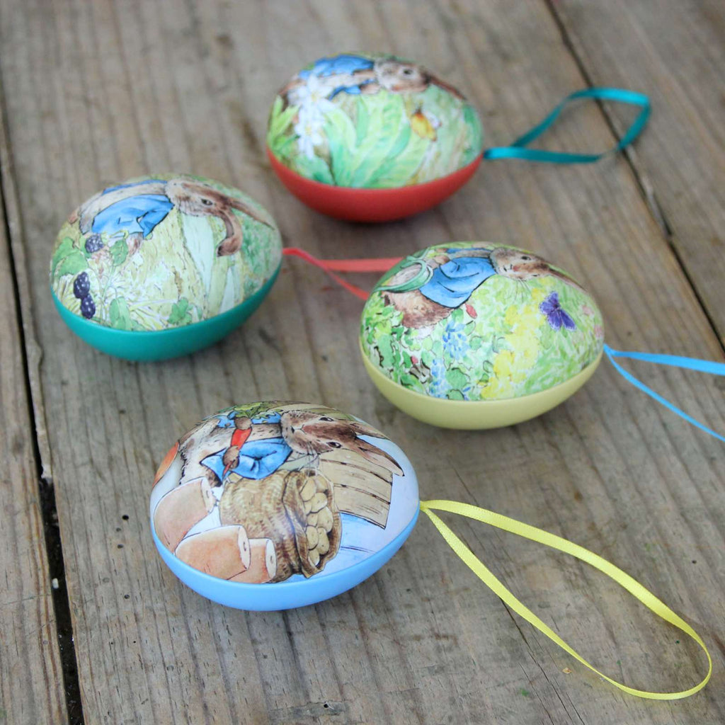 Peter Rabbit Hanging Easter Egg Tins