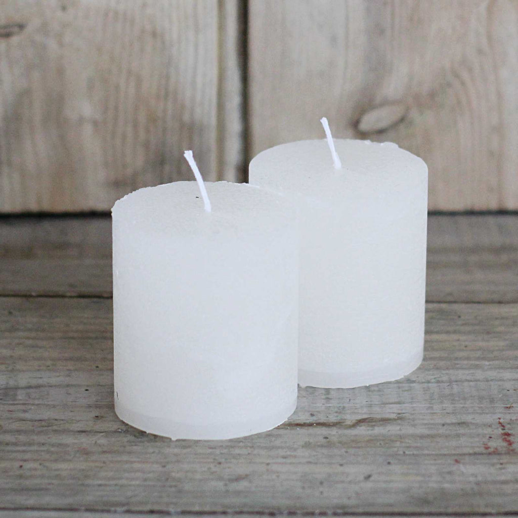 pillar candle cream ivory white